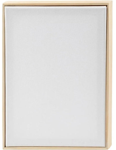 Creativ company gespannen canvas met lijst 280gr. 21x29,7cm - wit