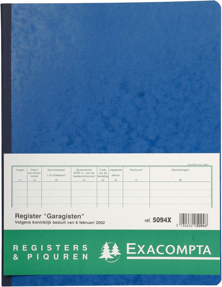 Exacompta piqure 32x25 garagisten 80 bl - geassorteerd - 5094x