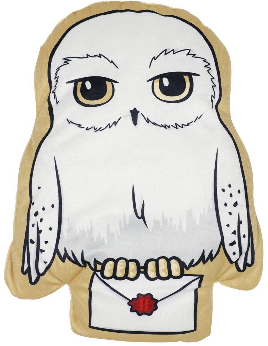 Harry potter hedwig kussens meerkleurig polyester -
