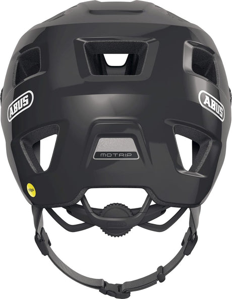 Abus fietshelm motrip mips shiny black m - 54-58 cm - zwart - geschikt voor gebruik op mountainbikes - 370 g