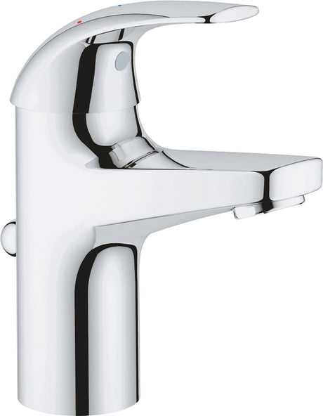 Grohe quickfix start curve wastafelkraan - ecojoy - met waste - chroom - waterbesparend