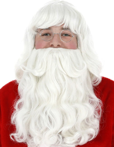 Vegaoo luxueuze kerstmanbaard voor volwassenen - verkleedattribuut - one size