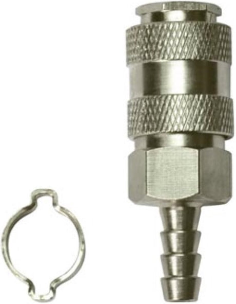 Stanley koppeling ø 8 x 13 mm, luchtslang koppeling metaal, snelle aansluiting voor persluchtsystemen, geschikt voor garage, werkplaats, compressor