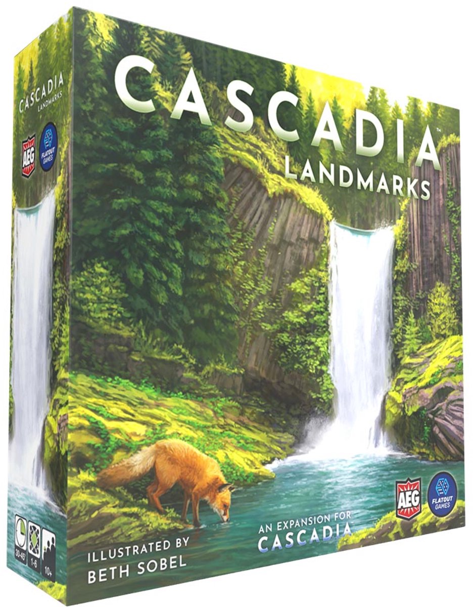 Alderac entertainment group cascadia landmarks - bordspel - engelstalige versie -