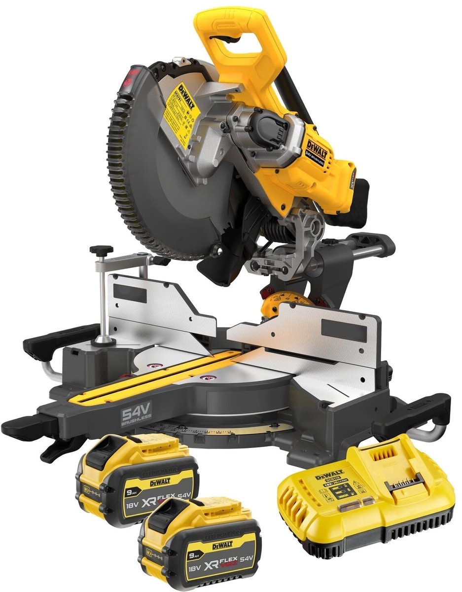 Dewalt dcs781x2 accu afkort- verstekzaag 305mm 54v xr flexvolt 9.0ah