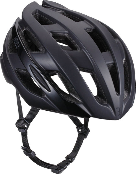 Bbb cycling hawk racefiets helm - large: 58-62 cm - wielrenhelm - fietshelm volwassenen - sporthelm - mat zwart - maat l - bhe-151