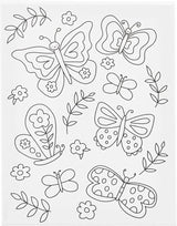 Creativ company schildercanvas met print vlinders - 24x30cm
