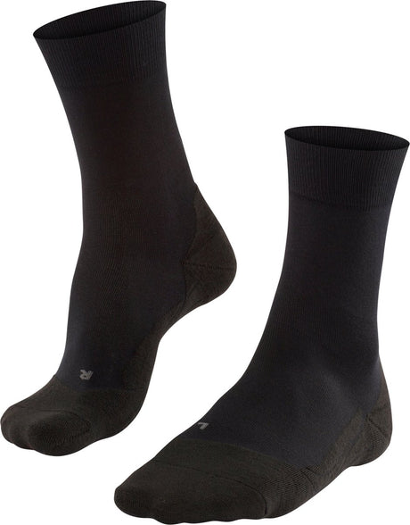 Falke go2 anti-blaar katoen functioneel materiaal golfsokken heren zwart - maat 42-43