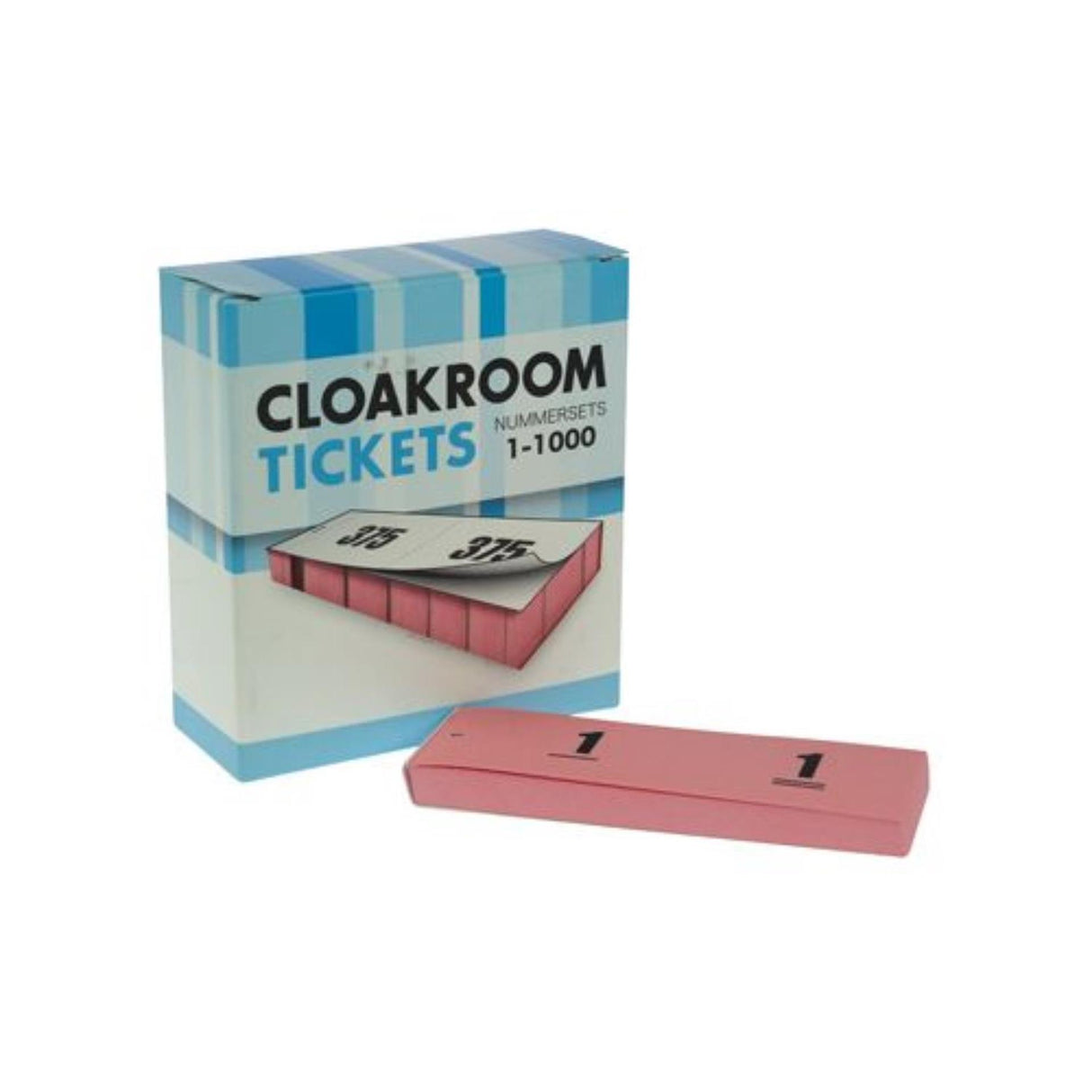 Haza doos garderobebloks nummerset roze
