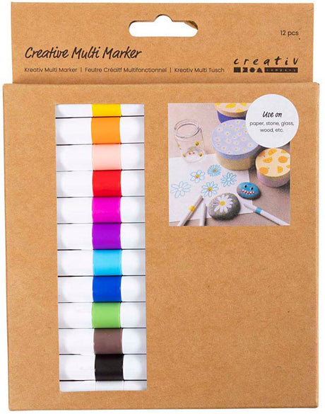 Creativ company creatieve multi stift 4mm diverse kleuren - 12st.