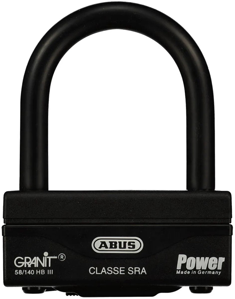 Abus granit power 58 140hbiii beugelslot zwart 10 cm
