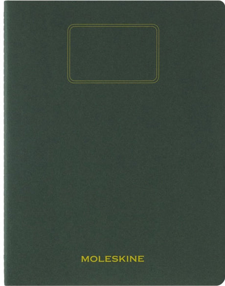 Moleskine schrift student xxl - zachte kraft - gelinieerd - mirte groen