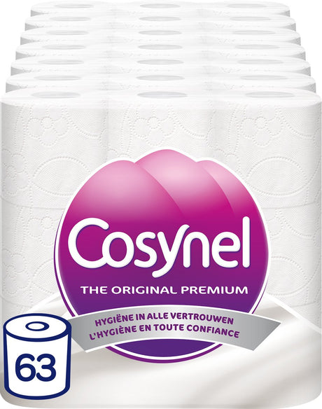 Cosynel toiletpapier - 63 rollen - wit 3-laags - voordeelverpakking