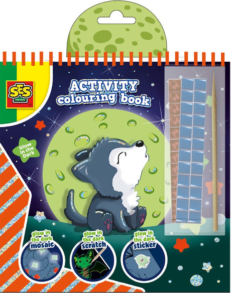 Ses creative ses doe kleurboek glow in the dark 3in1