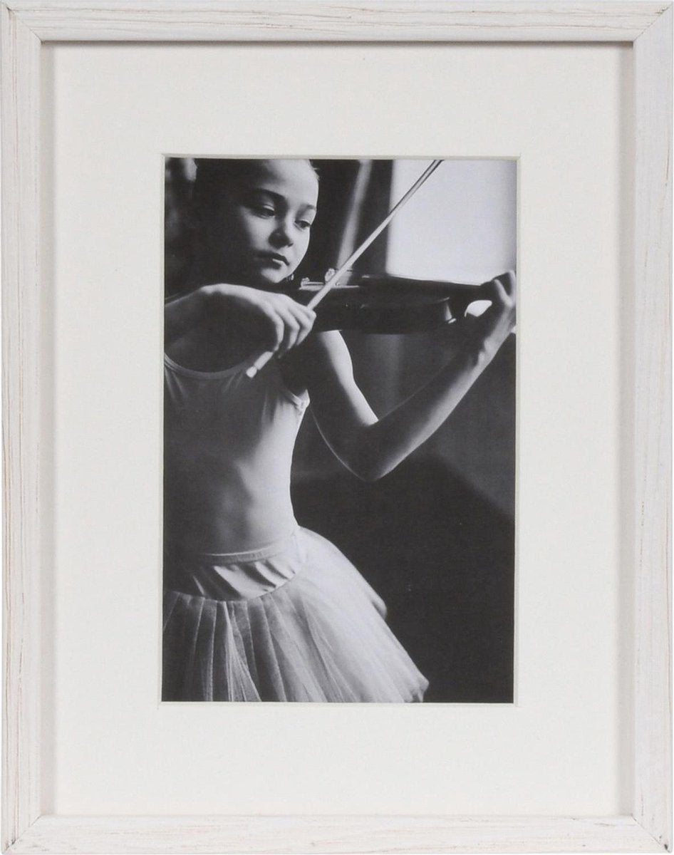 Henzo fotolijst - - viola - fotomaat 15x20 cm - wit