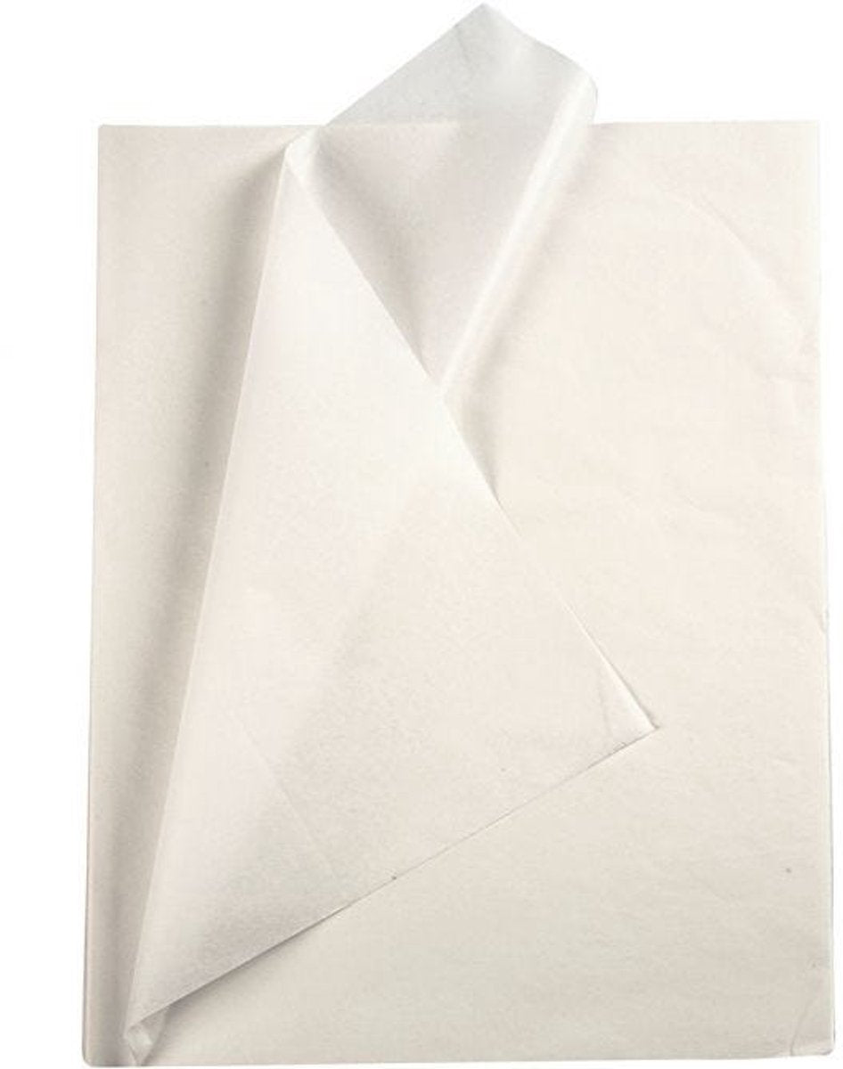 Creativ company cc tissuepapier 50x70 cm wit 25 vel