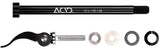 Acid thru axle for bicycle trailer