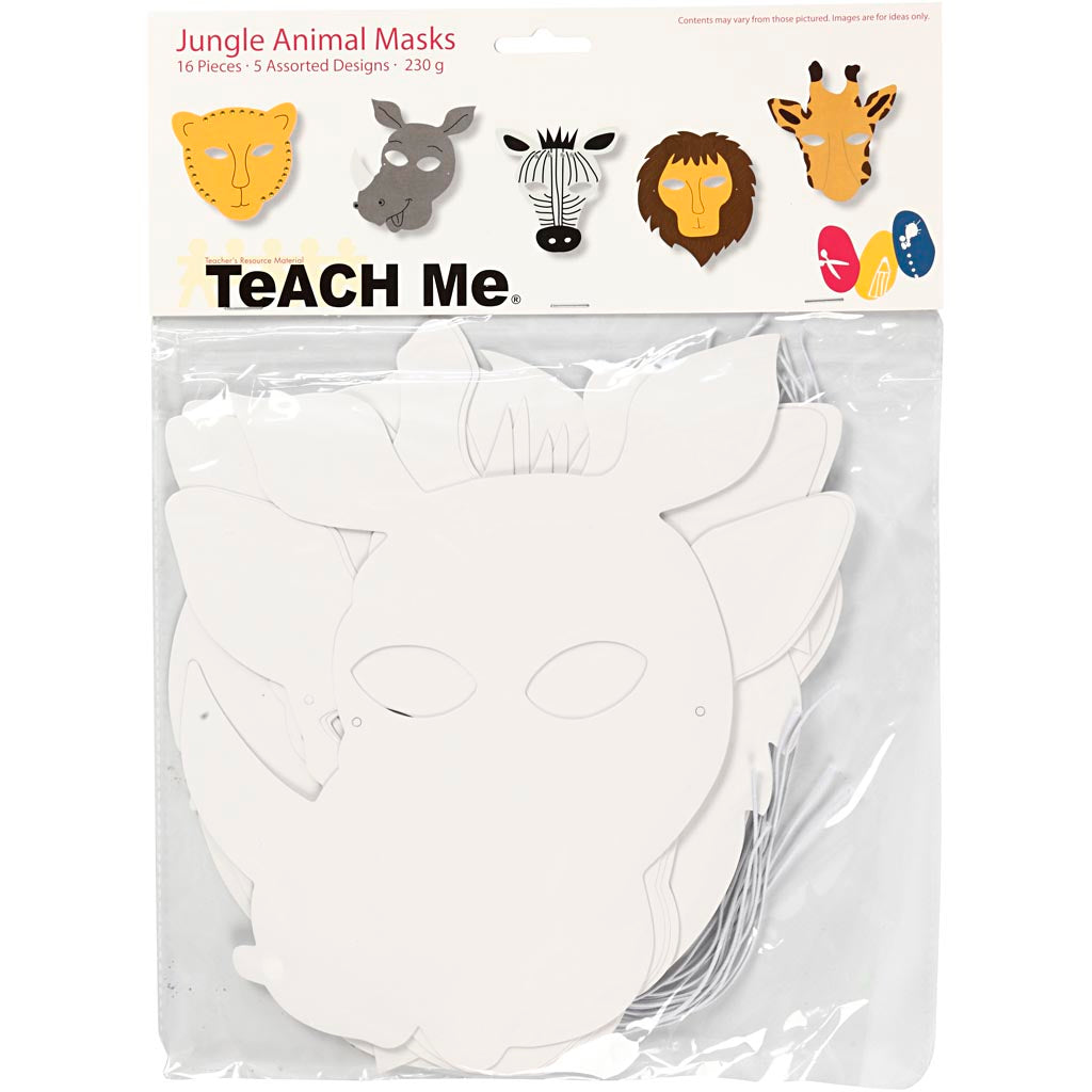 Creotime https: www.cchobby.nl jungledierenmaskers-h-22-5-25-cm-b-20-5-22-5-cm-230-gr-wit-16-stuk-1-doos