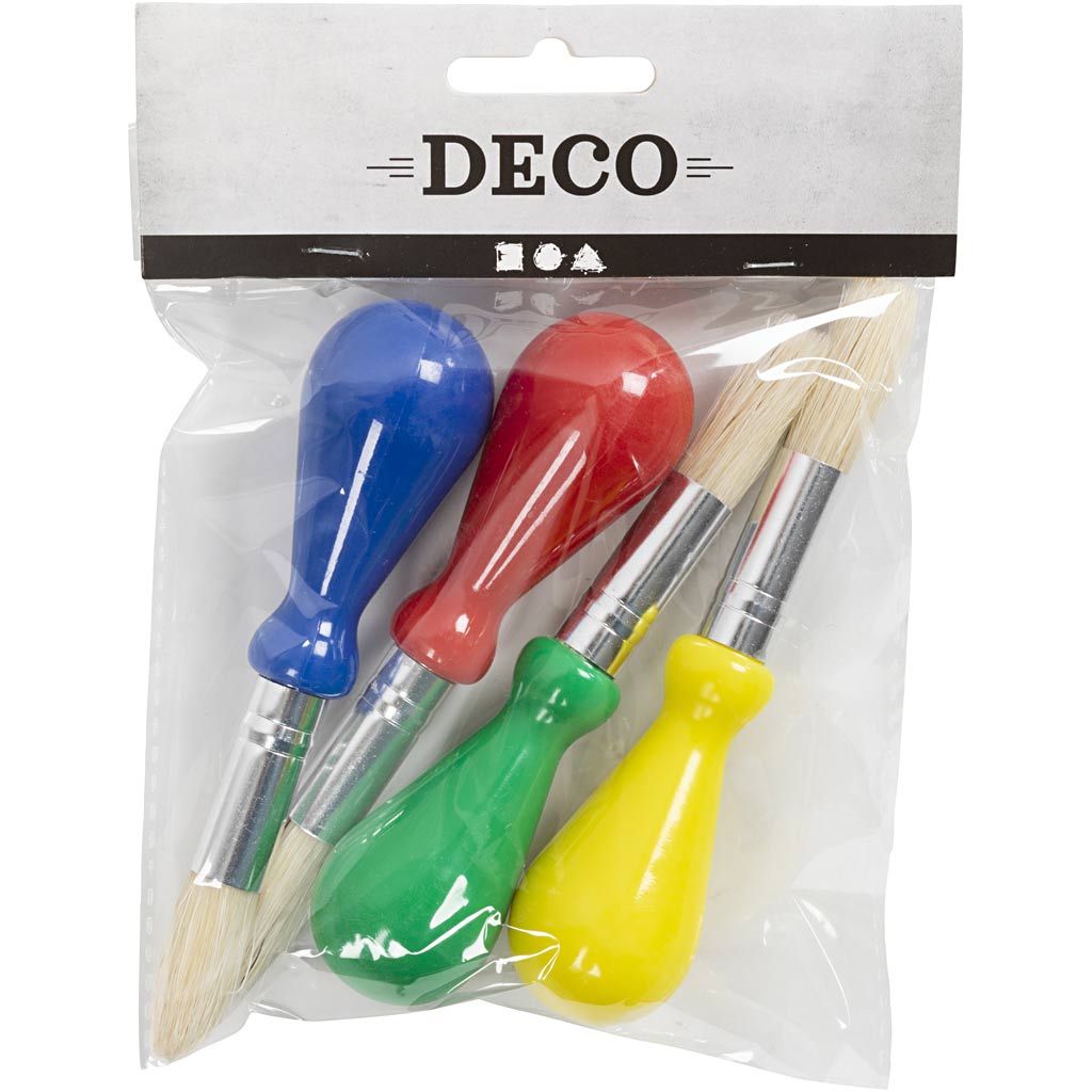 Creativ company https: www.cchobby.nl kinderkwasten-l-11-5-cm-d-13-mm-b-11-mm-rond-4-stuk-1-doos