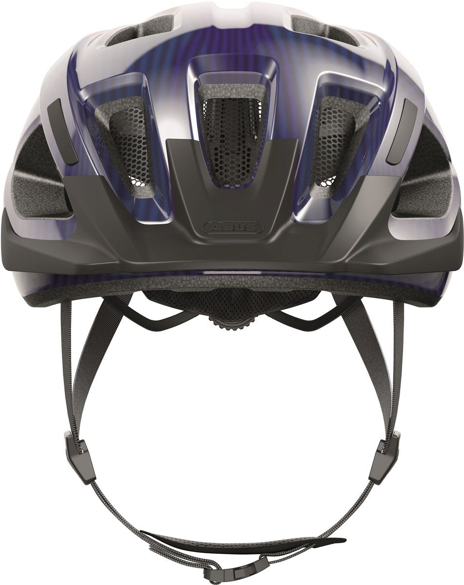 Abus fietshelm aduro 3.0 purple waves l - 58-62 cm - paars - geschikt voor gebruik op elektrische fietsen - stadsfietsen - 320 g