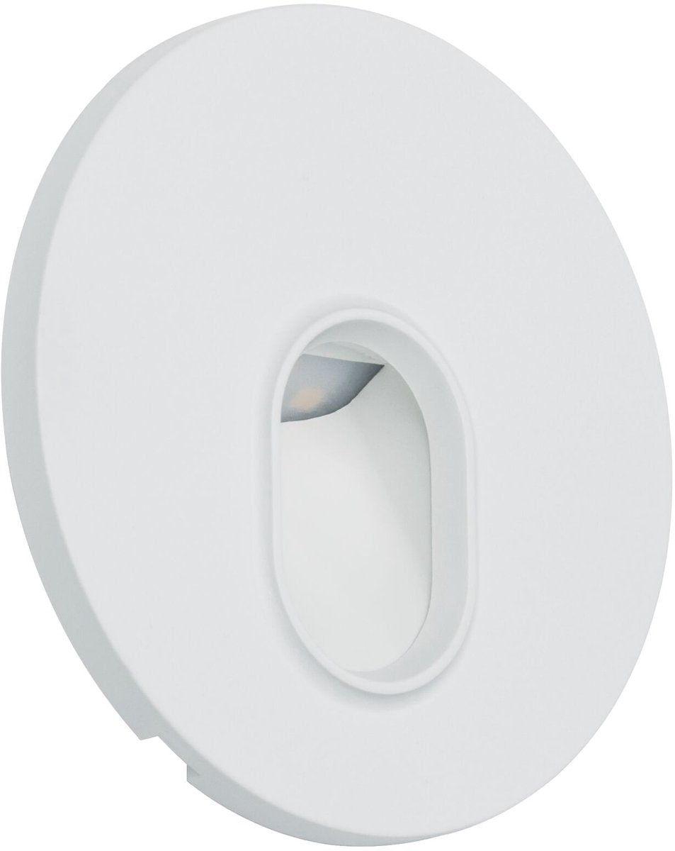 Paulmann led-wandinbouwlamp wall rond 78 mm 1,1w 65lm 230v 2700k wit