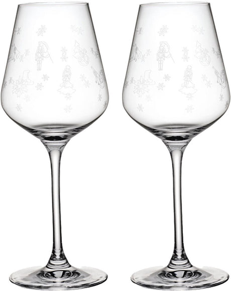 Merkloos sans marque villeroy boch toy's delight wit wijnglas 38 cl 2 stuks