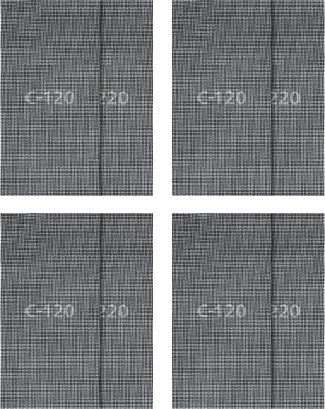 Wolfcraft - 16 delige schuurgaasset voor gipsplaten - 115 x 280 mm - korrel 120 + 220 - 8644000