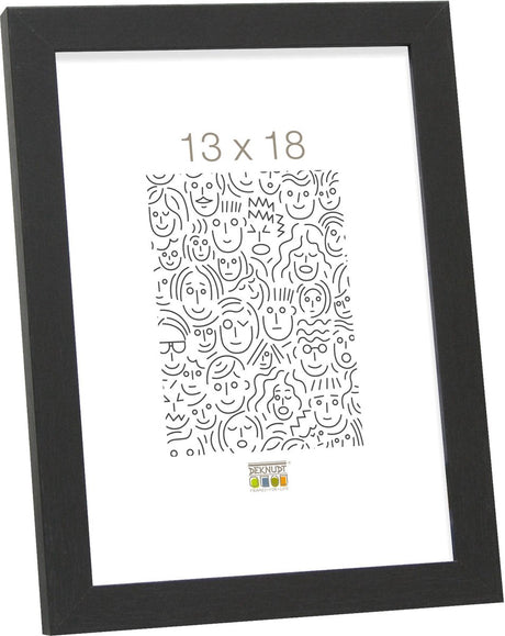 Deknudt frames fotolijst - zwart - s44cf2 - voor foto: 13x18 cm