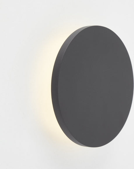 Brilliant shadow - wandlamp - led 6w 3000k - rond - zwart