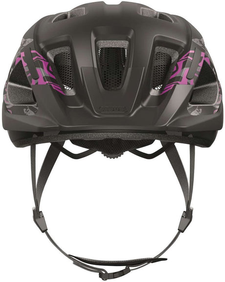 Abus fietshelm aduro 3.0 maori blackberry l - 58-62 cm - zwart - geschikt voor gebruik op elektrische fietsen - stadsfietsen - 320 g