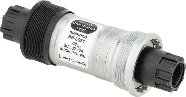 trapas BB-ES30 staal 68E - 121 Octalink BSA zilver zwart