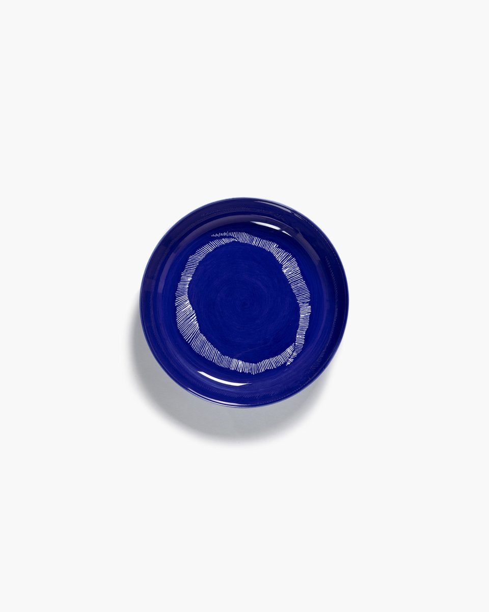 Serax - ottolenghi feast - bord - donkerblauw wit - 22 ø - 2 stuks