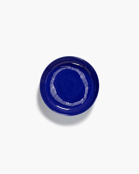 Serax - ottolenghi feast - bord - donkerblauw wit - 22 ø - 2 stuks
