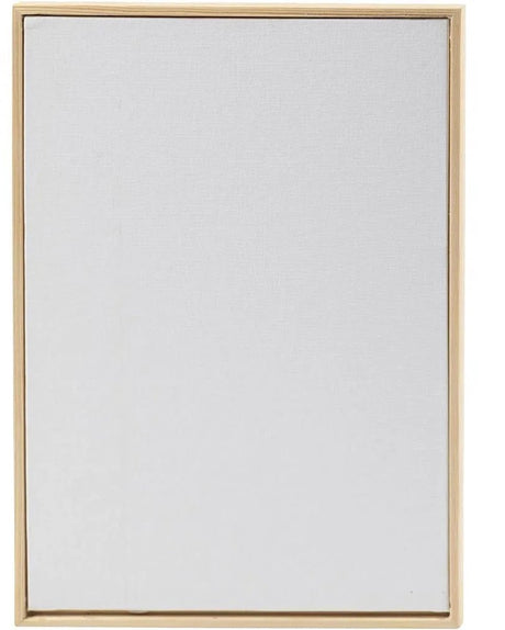 Creativ company canvas paneel met lijst a4 21x29,7 cm 280 gr wit