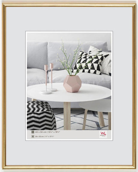 Walther galeria - kunststof lijst - fotoformaat 40x60 cm - metallic goud