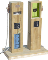 Classic world houten outdoor speel tankstation