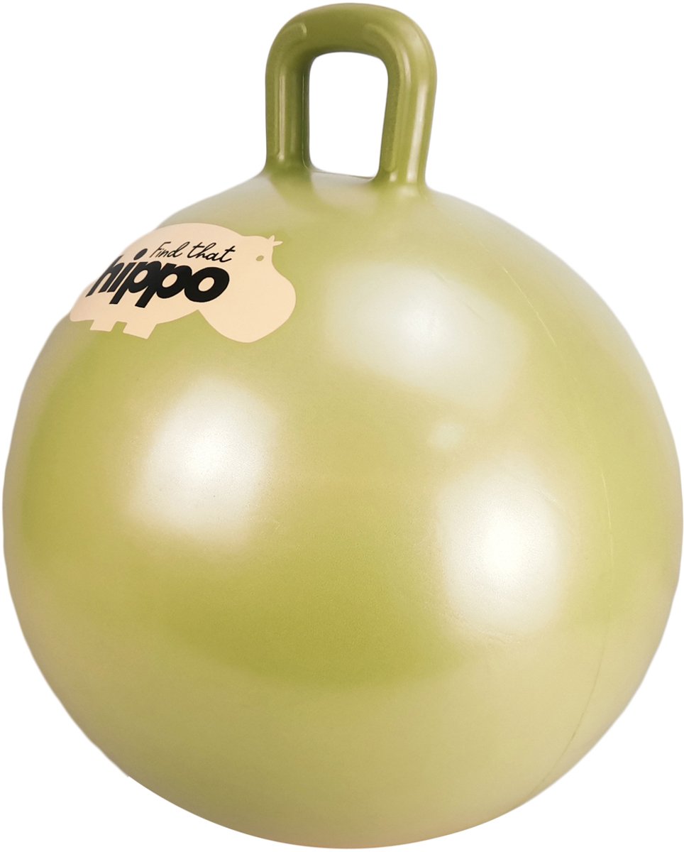 Find that hippo springbal - goud - ø45 cm - inclusief pomp - motoriek en balans - 2 jaar