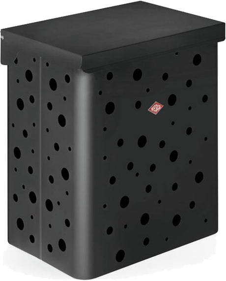 Wesco wasmand duo 1 met inzet | 64 liter | duo wasbox (2x32 liter) | metaal - mat grafiet | waskorf
