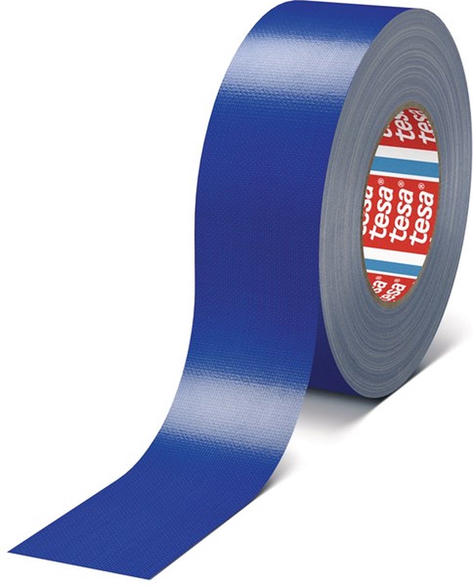 Tesa professional tesa 04688 textieltape - standaard - blauw - 50mm x 25m