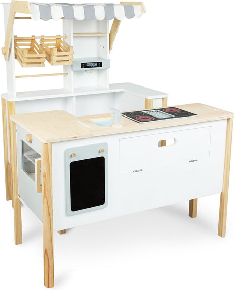 Small foot - houten winkel wit met kassa en loopband