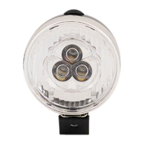 Koplamp Chrome zwart LED fiets