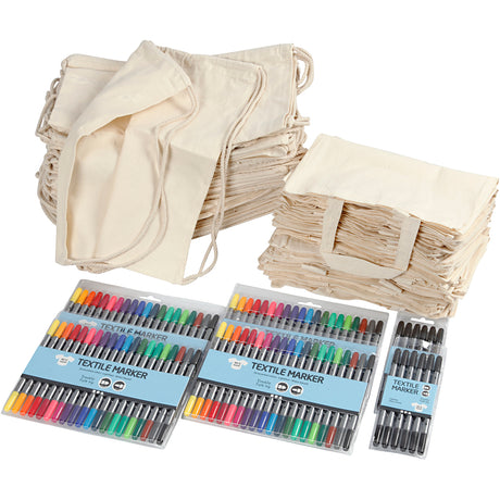 Creative company http: www.cchobby.nl groepsset-hobbyset-schoen-en-draagtassen-met-stiften-afm-27-5x30-cm-diverse-kleuren-1-set