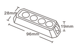 Flitslamp LED 10-30 volt 4 LED