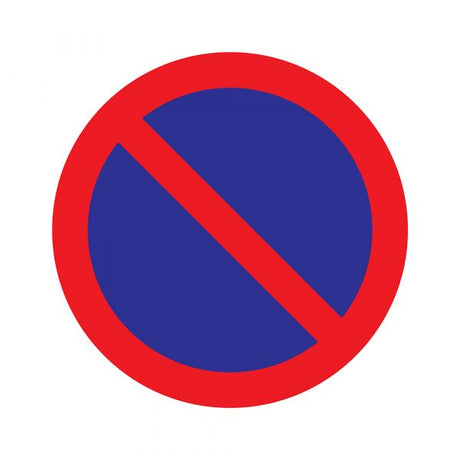 Sticker parkeerverbod - 200 mm rond.