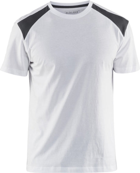 Blåkläder t-shirt 3379-1042-1098 wit donkergrijs mt. l