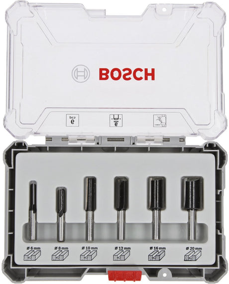 Bosch nutfräser set 6tlg. 6 8 10 12 16 20mm ( 2607017465 ) 6mm schaft