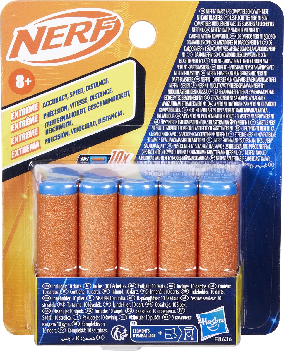 Nerf n series n1 refill pack - met 10 officiële n1 darts - n1 pijltjes