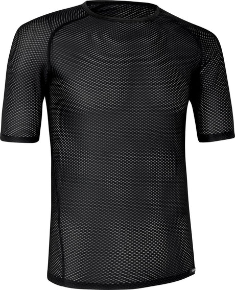 Gripgrab - ultralight mesh korte mouw base layer zomer fiets ondershirt polygiene zweethemd - zwart - heren - maat xl