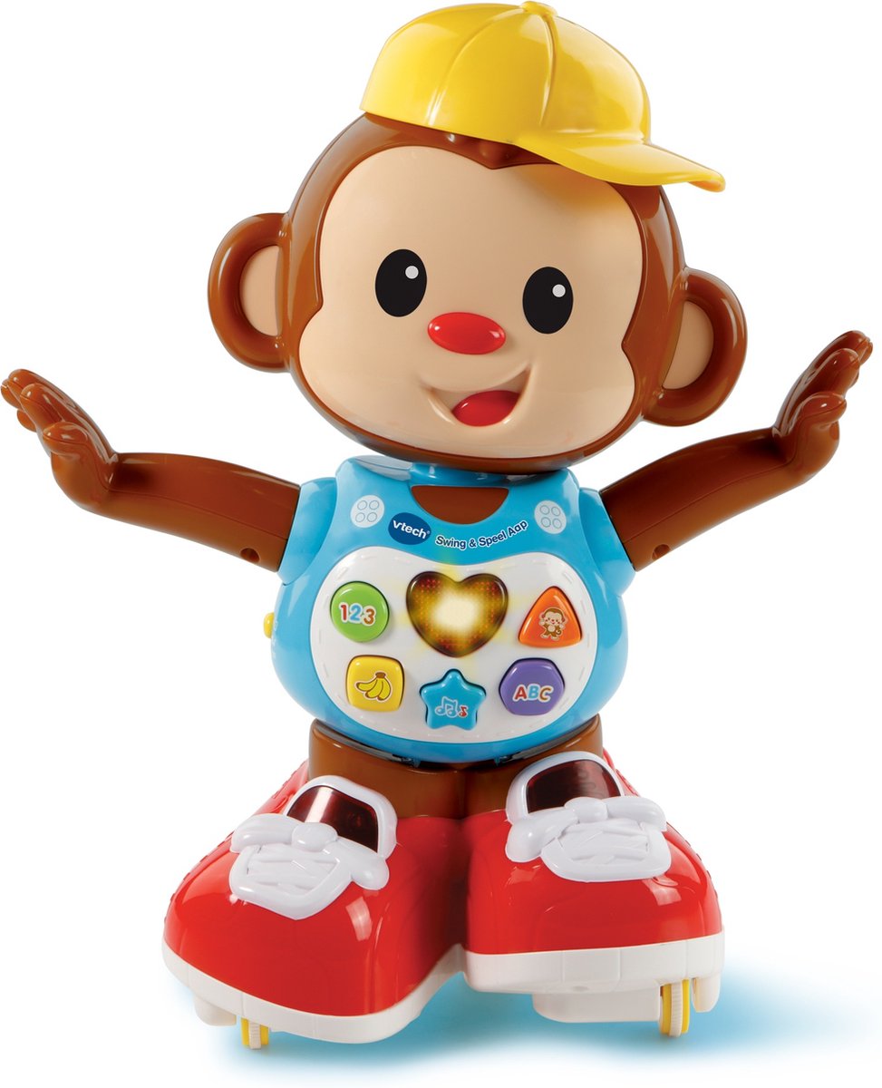 Vtech baby swing speel aap - cadeau - educatief interactief baby speelgoed - met liedjes geluiden - 1 tot 3 jaar