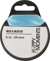 Happy moments satijnlint lichtblauw, 15m